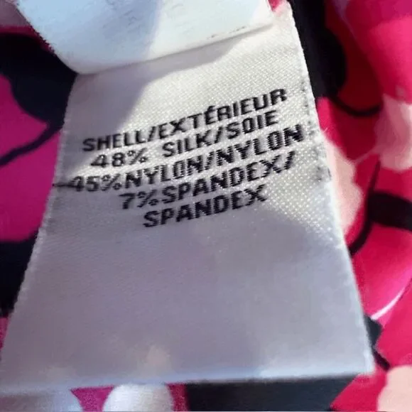 Diane Von Furstenberg Freya Silk Blend Shirt Dress Pink Black Floral Oversized 2 - Picture 11 of 16